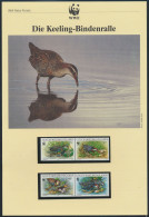 WWF Cocos Island 267-270 Tiere Vögel Keeling-Bindenralle Kpl. Kapitel Bestehend - Cocoseilanden