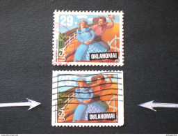 UNITED STATE EE.UU ÉTATS-UNIS US USA 1993 OKLAHOMA VARIETA EVANESCENTE AND PERFORATED SCOTT N.2722 - Used Stamps