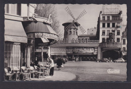 Ansichtskarte Paris Le Moulin Rouge Windmühle Strassencafe - Other & Unclassified