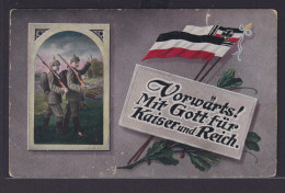 Ansichtskarte Fahne Deutsches Reich Kaiserreich Ab Brandenburg - Autres & Non Classés