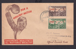 Neuseeland Brief 293-294 Gesundheit Children's Health Is The Nation Wealth - Briefe U. Dokumente