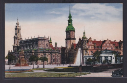 Ansichtkarte Künstlerkarte Dresden Schloss Kath. Kirche Ab Sachsen Nach - Autres & Non Classés