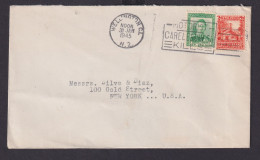 Neuseeland Brief MIF 1 + 2 D. Wellington Masch.Stempel MOTORIST CARELESSNESS - Lettres & Documents