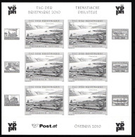 Österreich 2887 B Postfrisch Als Schwarzdruck Kleinbogen #JI968 - Autres & Non Classés