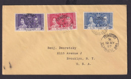 St. Vincent Britische Kolonien Karibik Brief Edinboro Nach New York USA Krönung - St.Vincent E Grenadine