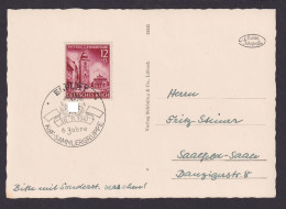 Deutsches Reich 808 SST Erfurt KdF Sammlergruppen Nach Saalfeld Saale - Lettres & Documents