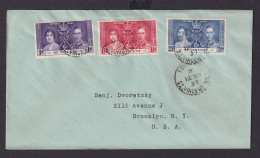 St. Vincent Britische Kolonien Karibik Brief Edinboro Nach New York USA Krönung - St.Vincent E Grenadine