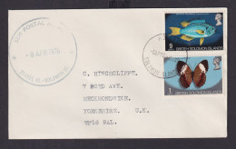 British Solomon Islands Schöne Frankatur Fische Schmetterlinge Nach Yorkshire - Salomoninseln (Salomonen 1978-...)