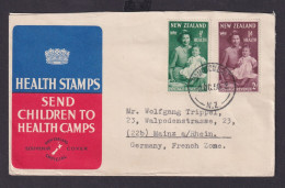 Neuseeland Brief MIF 1 + 2 D. Hamilton East Nach Mainz Rhein - Storia Postale