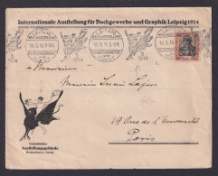 Briefmarken Deutsches Reich Brief Attraktiver Vordruck Ausstellung Für Buch - - Lettres & Documents