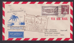 Flugpost Brief Air Mail Berlin Privatganzsache Stadtbilder Lufthansa Naher Osten - Storia Postale