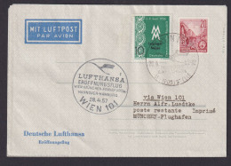 Flugpost Brief Air Mail DDR Privatganzsache Faltbrief Mit Eindruck Lufthansa + - Briefe U. Dokumente