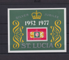 St. Lucia Karibik Regentschaft Queen Elisabeth Block 11 Luxus Postfrisch MNH - St.Lucia (1979-...)
