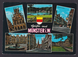 Ansichtskarte Münster Westfalen Aasee Prinzipalmarkt Lambertusbrunnen Rathaus - Autres & Non Classés