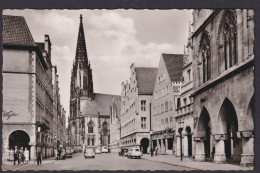 Ansichtskarte Münster Westfalen Prinzipalmarkt Lambertikirche Geschäftsstrasse - Autres & Non Classés