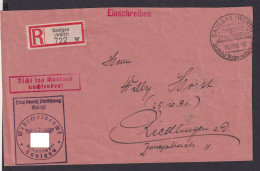 Postsache Deutsches Reich R Brief Saulgau Württemberg Riedlingen Roter R2 Nicht - Cartas & Documentos