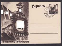 Stolenberg Erzgebirge Sachsen Deutsches Reich Ganzsache Reichsparteitag Nürnberg - Covers & Documents