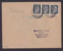 Hauland Krotschin Südpreußen Brief MEF Deutsches Reich Königsberg Selt. Landpost - Cartas & Documentos
