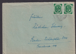 Bund Brief Landpoststempel Grefrath üb Frechen MEF Posthorn Berlin Lichterfelde - Storia Postale