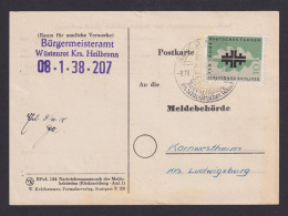 Bundesrepublik Brief EF Einzelfrankatur 292 Wüstenrot Heilbronn Kornwestheim - Lettres & Documents