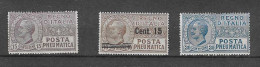 Italien - Selt./ungebr. Lot Rohrpostmarken Aus 1921/23 - Aus Michel 137 Und 174! - Poste Pneumatique