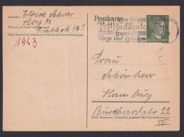 Hamburg C Deutsches Reich Postkarte Ganzsache Maschinen Werbestempel Postscheck- - Covers & Documents