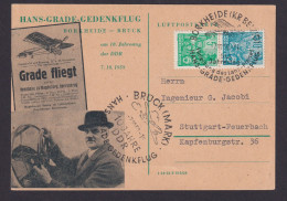 Flugpost DDR Zusammendruck Fünfjahrpaln Grade Gedenkflug Borkheide Belzig Brück - Storia Postale