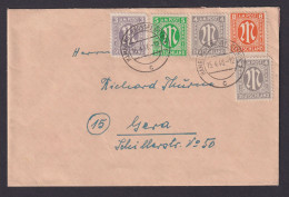 Briefmarken Besetzung Bizone Brief MIF Hamburg Grossflottbek Nach Gera 15.4.1946 - Brieven En Documenten