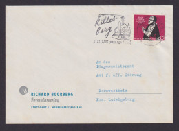 Bundesrepublik Brief EF Einzelfrankatur 301 Stuttgart 5 Kornwestheim - Storia Postale