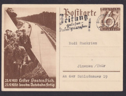 Dresden Sachsen Deutsches Reich Ganzsache 1000km Autobahn 133-1936 Maschinen - Andere & Zonder Classificatie