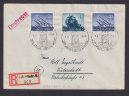 Halle Saale Deutsches Reich R Brief Heldengedenktag Not R-Zettel Duderstadt - Lettres & Documents