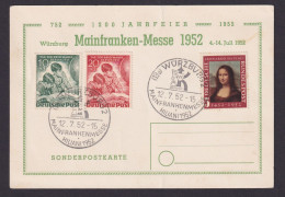 Bund Berlin Attraktive Anlasskarte Mit Guter Frankatur Tag Der Briefmarke Mona - Lettres & Documents