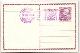 Österreich Als Ganzsache XXI. Philetalistentag Karlsbad 1909 #KD273 - Sonstige & Ohne Zuordnung