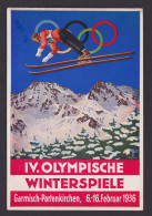 Garmisch Partenkirchen Ansichtskarte Deutsches Reich Sport Anlass XI. Olympische - Briefe U. Dokumente