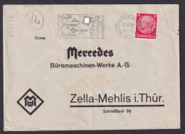 Deutsches Reich Brief Reichenberg Sudetengau N. Zella Mehlis Thüringen Firma - Lettres & Documents