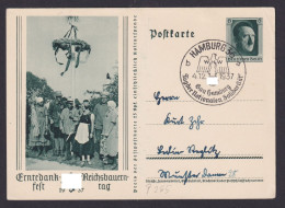 Deutsches Reich Ganzsache Hamburg Erntedankfest Reichsbauerntag 1937 - Lettres & Documents