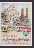 München Bayern Sehr Gute Ansichtskarte Pschorrbräu Bierhallen Bier Alkohol - Storia Postale