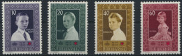 Liechtenstein 338-341 Rotes Kreuz Ausgabe 1955 Luxus Postfrisch MNH KatWert 34,- - Lettres & Documents