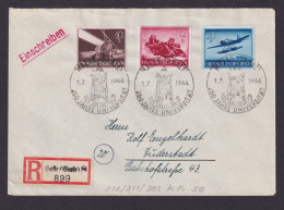 Halle Saale Deutsches Reich R Brief Heldengedenktag Not R-Zettel Duderstadt - Covers & Documents