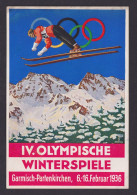 Garmisch Partenkirchen Ansichtskarte Deutsches Reich Sport Anlass XI. Olympische - Lettres & Documents