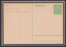 Deutsches Reich Ganzsache Hindenburg 5 Pfg. Trauerrand Reichspräsident - Covers & Documents