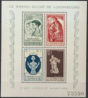 Luxemburg Block 5 Caritas Kriegsgeschädigte Luxus Postfrisch MNH Kat. 30,00 - Lettres & Documents