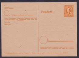 Bizone Ganzsache P 905 Gotisches M Im Hochoval 6 Pfg. Gelb 1945 - Lettres & Documents