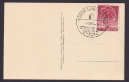 Berlin Brief EF 71 ERP Gute Selt. Anlass Ansichtskarte Dt. Industrie Ausstellung - Storia Postale