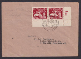 Ostmark Österreich Wien Deutsches Reich Bogenecke Eckrand MEF 816 Inter. SST - Lettres & Documents