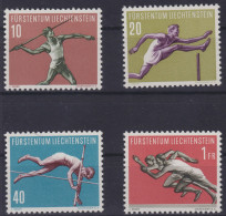 Liechtenstein 342-345 Sport 1956 Luxus Postfrisch Kat.-Wert 38,00 - Covers & Documents