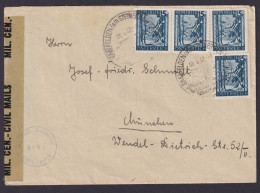 Österreich Zensur Brief MEF 15 Groschen Mit SST Saalfelden München - Lettres & Documents