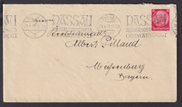 Deutsches Reich Brief SST Passau Ausgangspunkt D. Ostmarkpost N. Meißenburg - Lettres & Documents