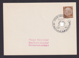 Postkarte Deutsches Reich Berlin Grünewald SST NS Gemeinschaft K.d.F. Mannheim - Lettres & Documents