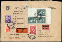Böhmen & Mähren, 1944, 94,107,109,128, Brief - Andere & Zonder Classificatie